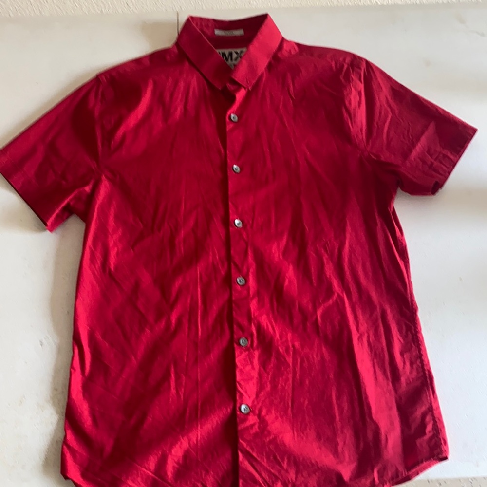 Red Express Men’s Button Up. Size M 15-15.5